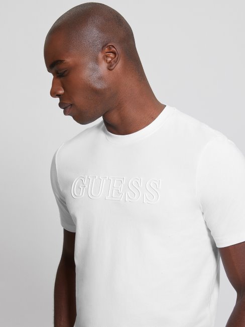 Eco Alphy Tee Guess Blanc/scuffy