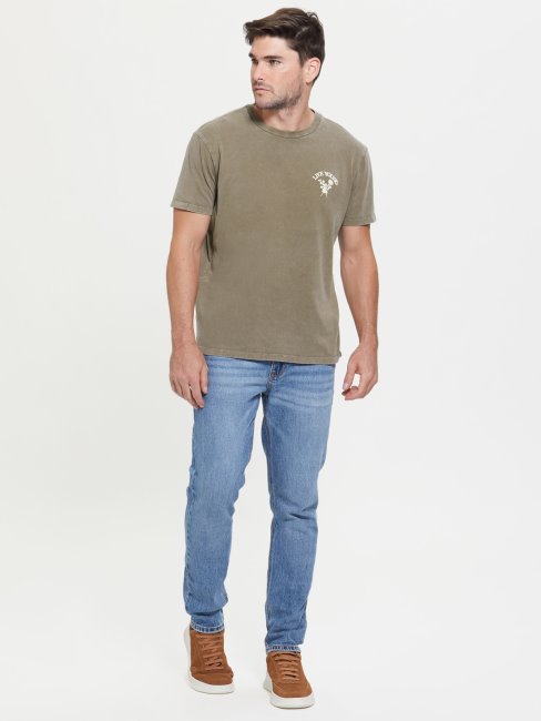 Tee Shirt Guess Multi Eco Live Young En Coquille De Noyer