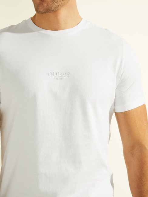 T-shirt Avec Logo Guess Eco Aidy Blanc Pur
