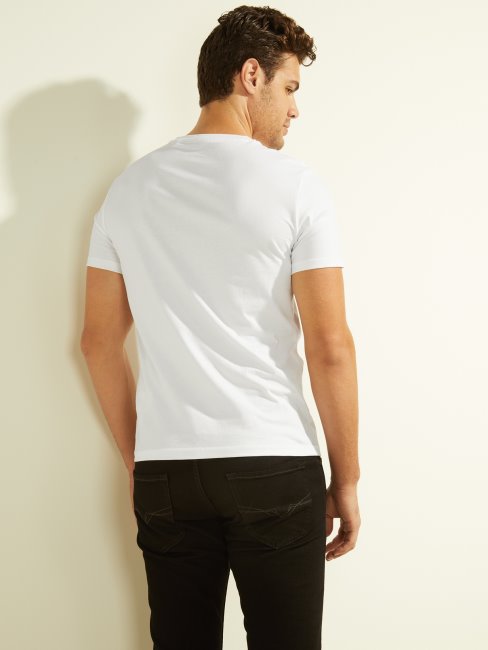 T-shirt Avec Logo Guess Eco Aidy Blanc Pur
