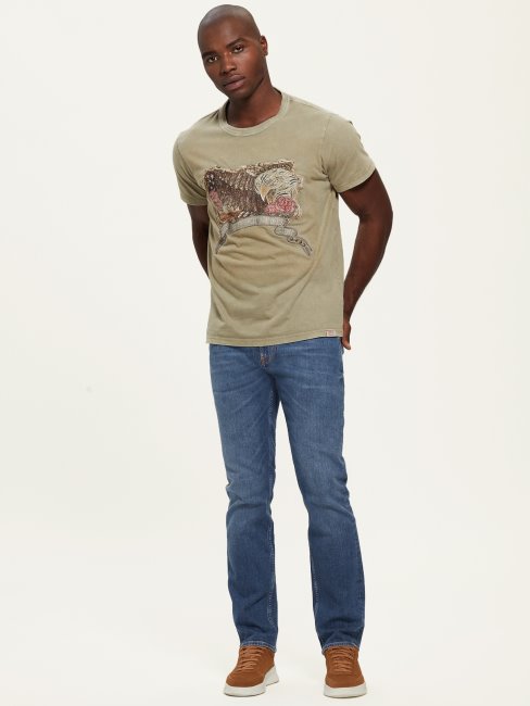 T-shirt Anisim Brodé Bâton De Bambou Suppose