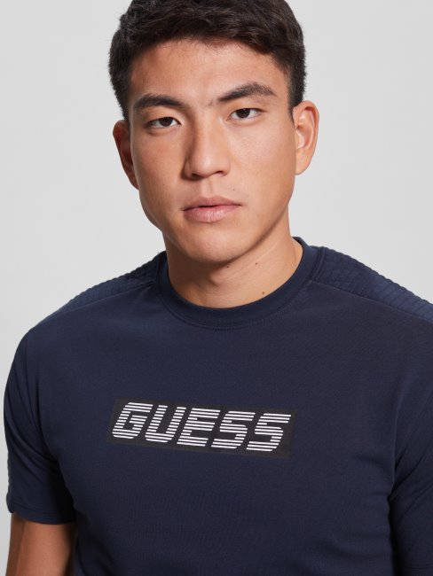 Tee Shirt Eco Camron Bleu élégant Guess