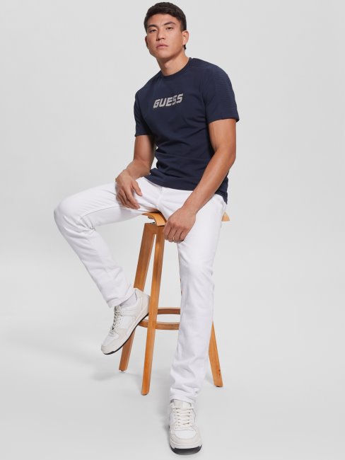 Tee Shirt Eco Camron Bleu élégant Guess