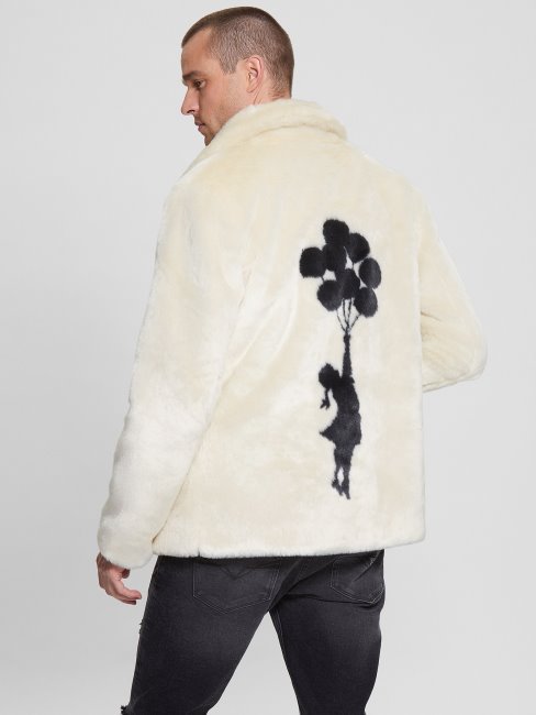 Caban Fille En Fausse Fourrure Ballon Guess Smart Stone