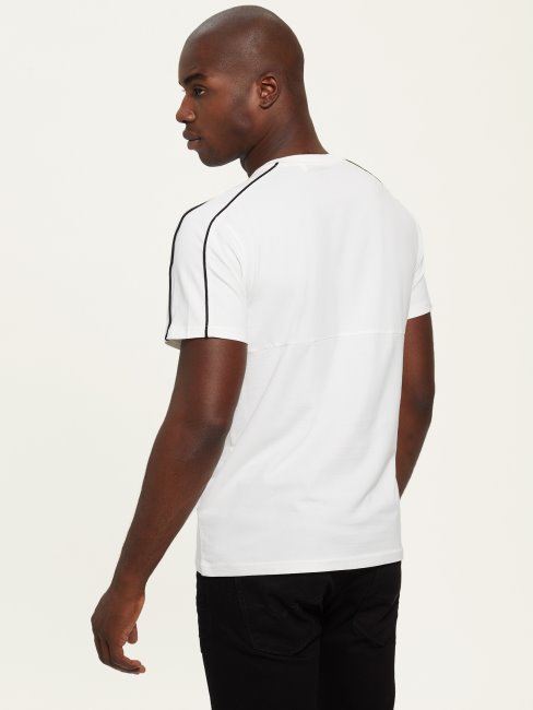 Tee Shirt Guess Eco Barney Logo Sel Blanc