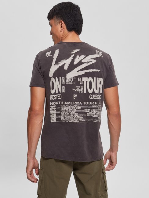 Tee Shirt Riot Tour Guess Jet Noir Multi