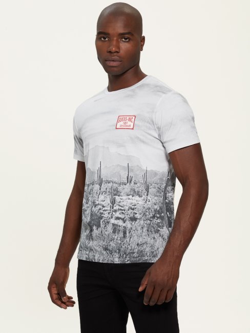 Tee Shirt Photo Désert Multi Eco Blanc Pur Deviner