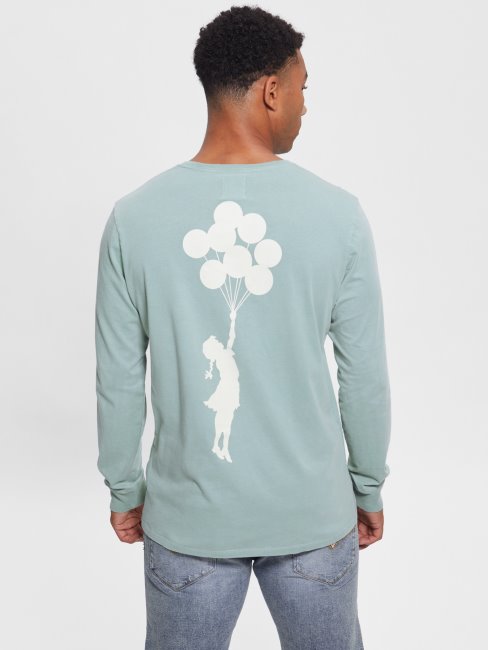 Ballon Fille Tee Guess Sheri Bleu Multi