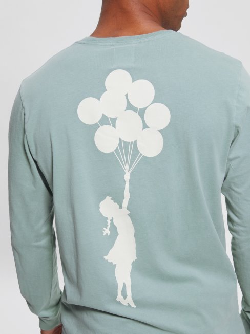 Ballon Fille Tee Guess Sheri Bleu Multi