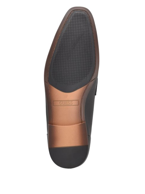 Kullen Robe Mocassins Guess Cuir Noir