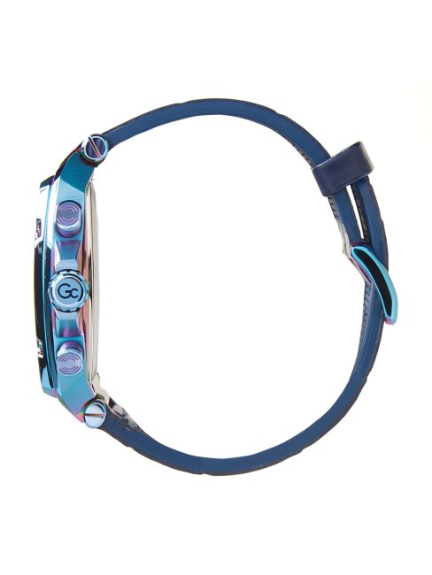 Montre Multifonction Multi Guess Gc Cuir Bleu Chrono