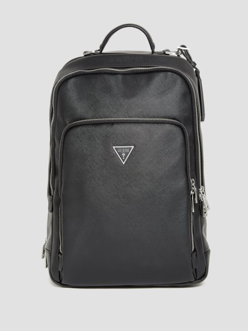 Sac à Dos Smart Business Certosa Saffiano Noir Guess