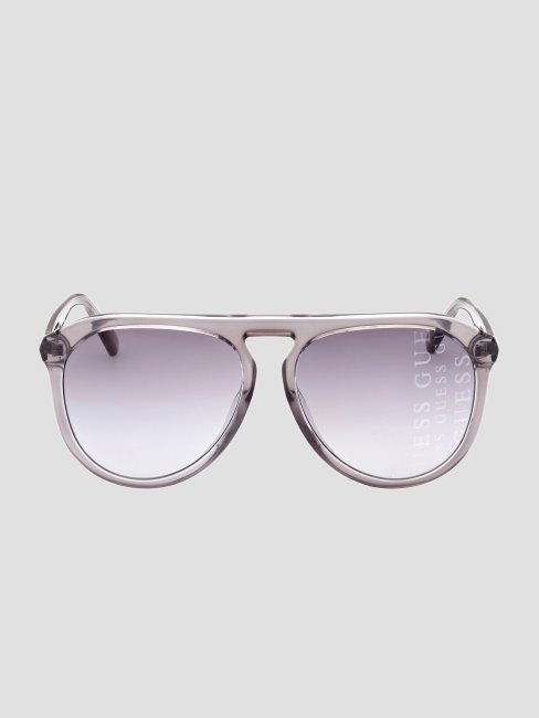 Lunettes De Soleil Aviateur Transparentes Guess Grises