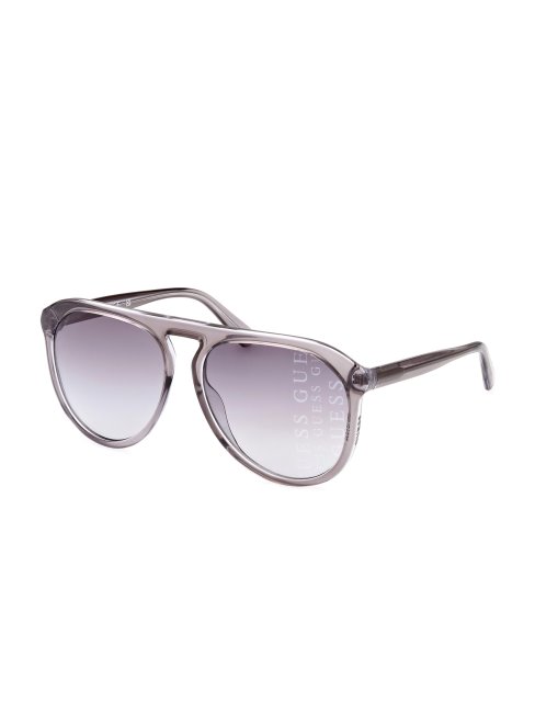 Lunettes De Soleil Aviateur Transparentes Guess Grises