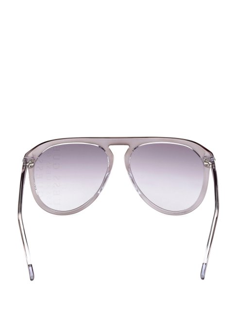 Lunettes De Soleil Aviateur Transparentes Guess Grises