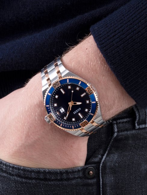 Montre Analogique Multi-tons Et Bleues Guess Multi