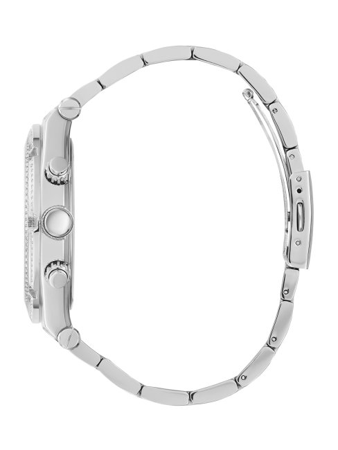 Montre Multifonction Guess Argentée à Cadran Exposé Argenté