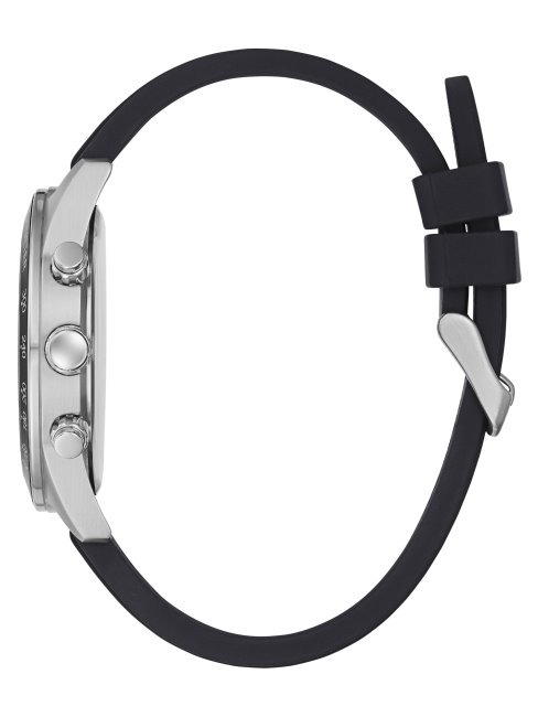 Montre Multifonction Argentée Et Noire Multi Guess