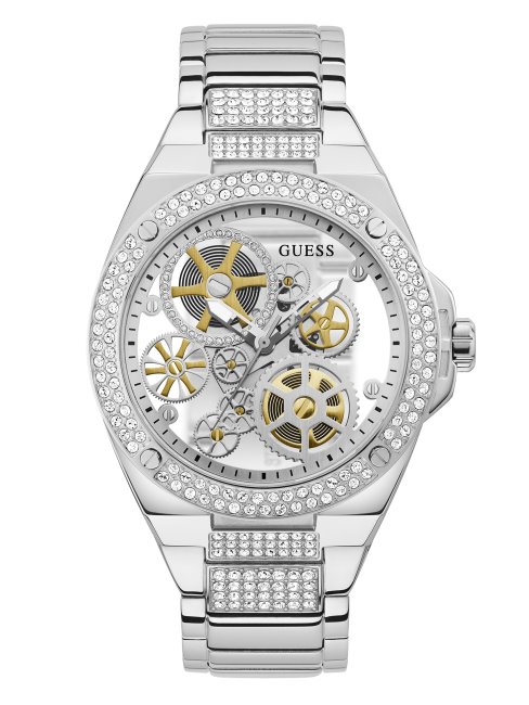 Montre Analogique Guess Argentée à Cadran Exposé Multi