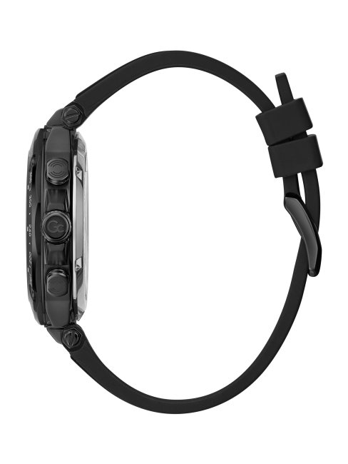 Montre Chronographe Sport En Silicone Noir Multi Guess