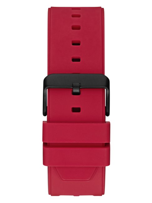 Montre Multifonction Noire Et Rouge Guess Multi