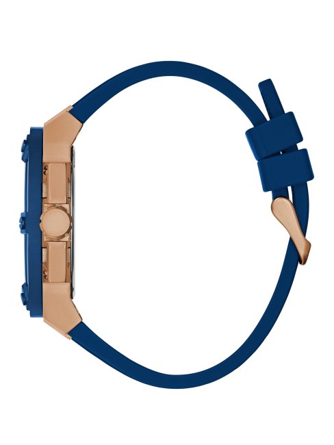 Montre Multifonction Bleu Et Or Rose Multi Guess