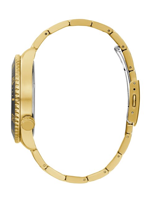 Montre Multifonction Noire Et Dorée Guess Gold