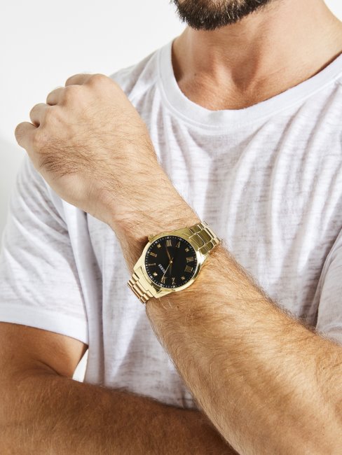 Montre Analogique Dorée à Diamants Guess Gold