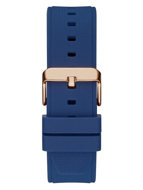 Montre Multifonction Couleur Or Rose Et Noir Multi Guess