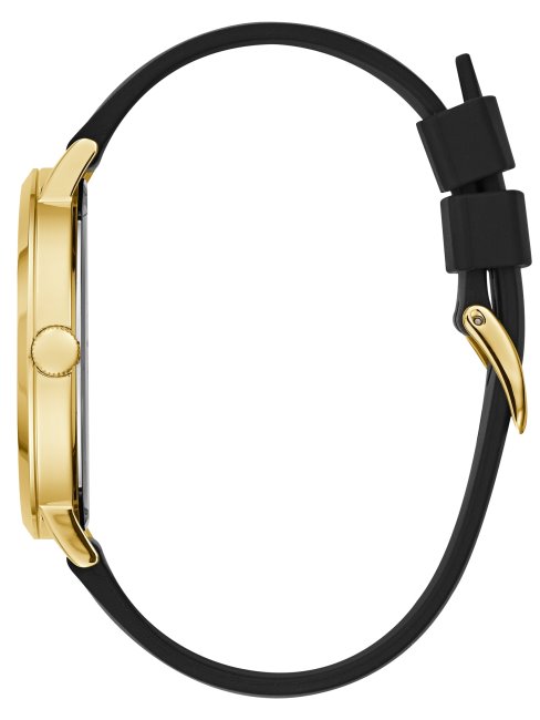 Montre Analogique Noire Et Dorée Guess Noire