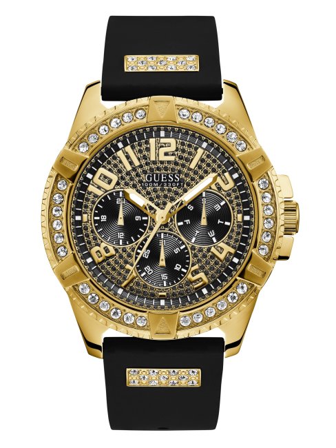 Montre Multifonction Noire Dorée Guess