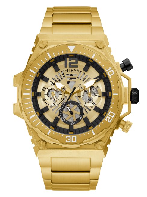Montre Multifonction à Cadran Exposé Doré Guess Multi