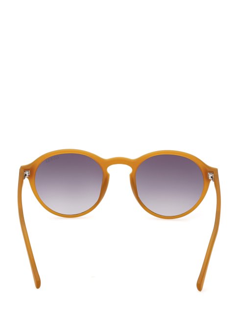 Lunettes De Soleil Rondes En Plastique Jaune Guess