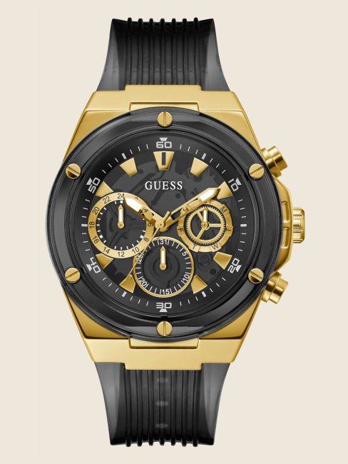 Montre Multifonction Noire Guess Multi