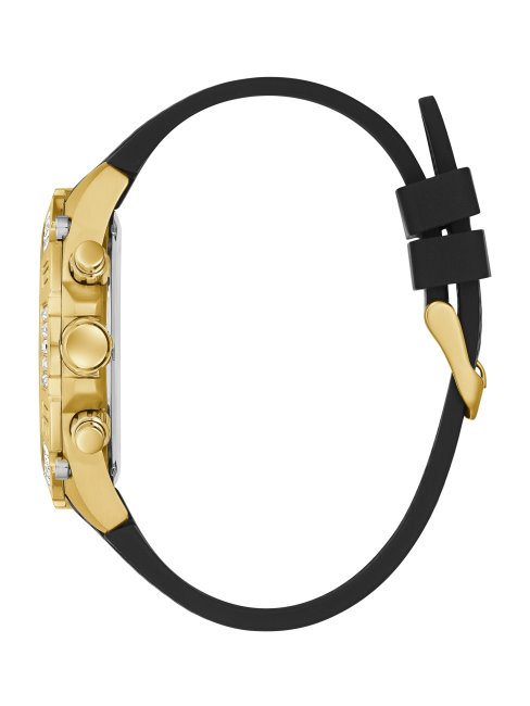 Montre Tachymètre Noire Et Dorée Multi Guess