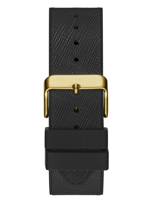 Montre Multifonction à Cristaux Dorés Guess Noir