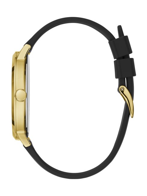 Montre Analogique Noire Et Dorée Guess Noir Nouvelle Tendance