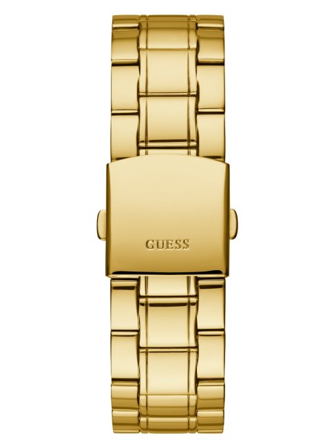 Montre Analogique En Or Et Diamants Noirs Guess