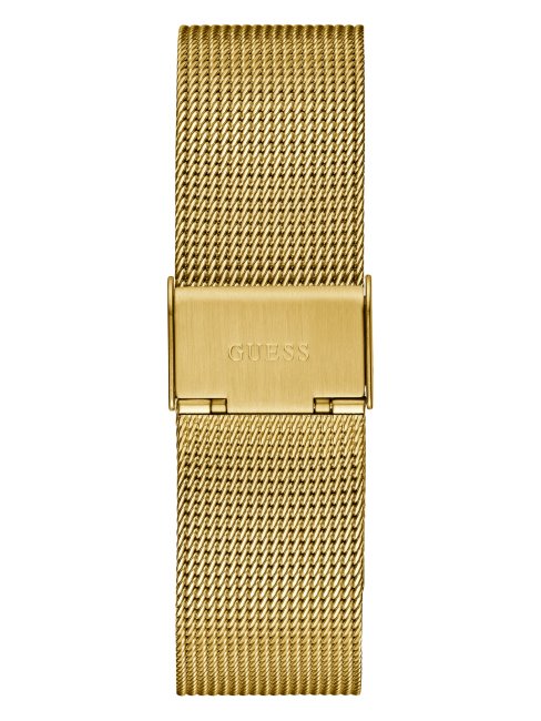 Montre Analogique En Maille Dorée Guess Ou