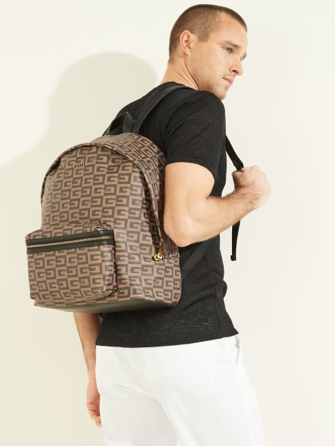 Guess Escape Sac à Dos Compact Marron