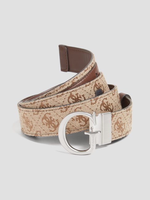 Ceinture Réversible Quattro G En Bambou Guess