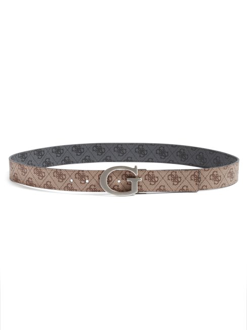 Ceinture à Logo Réversible Marron/noir Guess