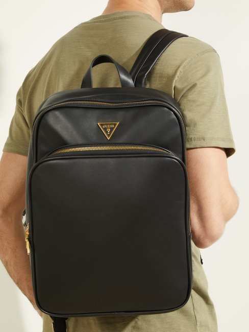 Guess Scala Smart Carré Sac à Dos Noir