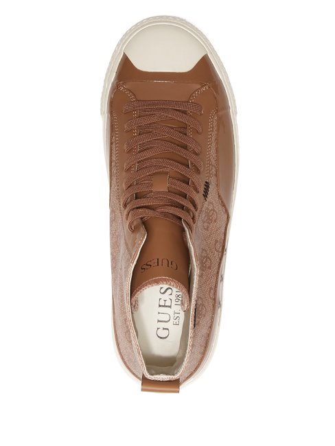 Aviano Baskets Montants Guess Logo Marron Multi