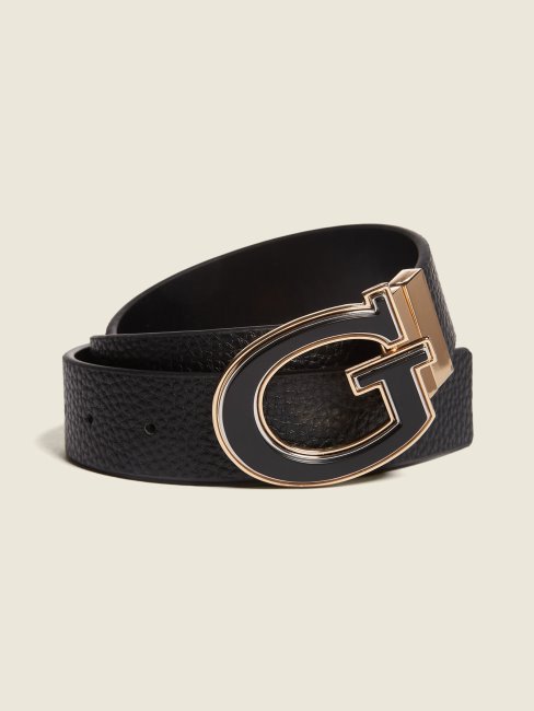 Ceinture Guess Noire à Boucle G Réversible