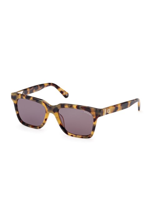 Guess Lunettes De Soleil Carrées En Plastique 53n Tort