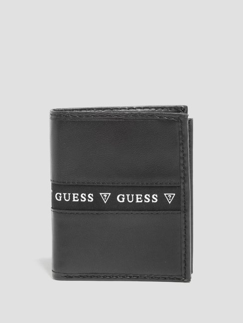Portefeuille à Deux Volets Evandro Noir Guess