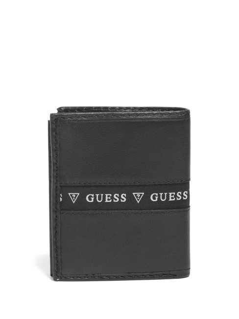 Portefeuille à Deux Volets Evandro Noir Guess