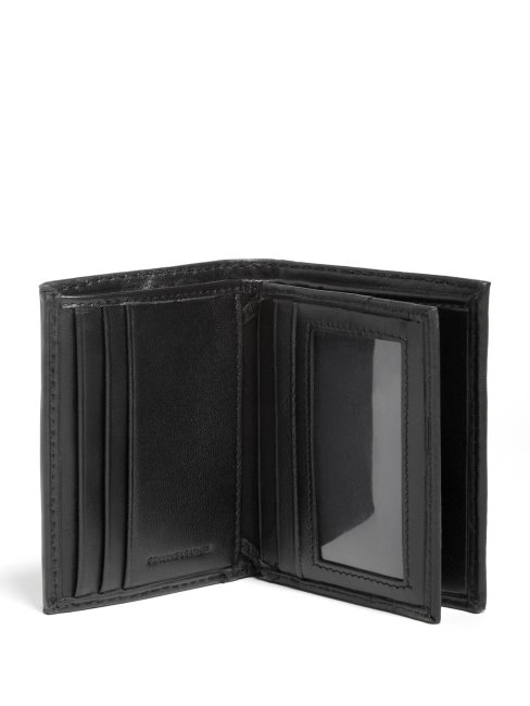 Portefeuille à Deux Volets Evandro Noir Guess