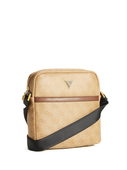 Sac à Bandoulière Plat Guess Vezzola En Bambou